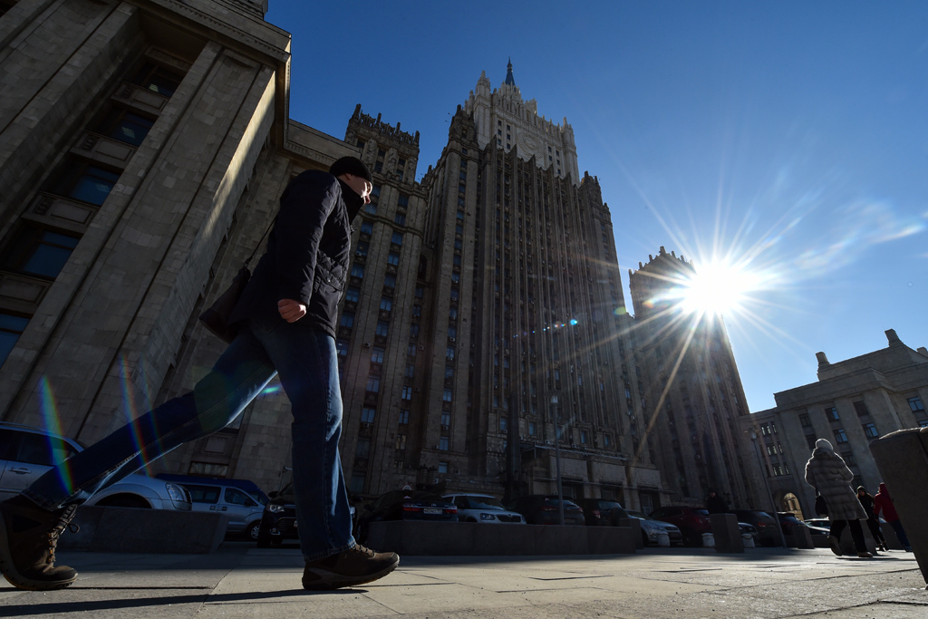 Das russische Außenministerium in Moskau (Bild: Vasily Maximov/AFP)