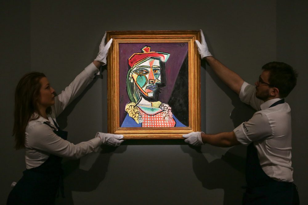 Picasso: "Femme au béret et à la robe quadrillée" (Bild: Daniel Leal Olivas/AFP)