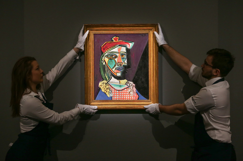 Picasso: "Femme au béret et à la robe quadrillée" (Bild: Daniel Leal Olivas/AFP)