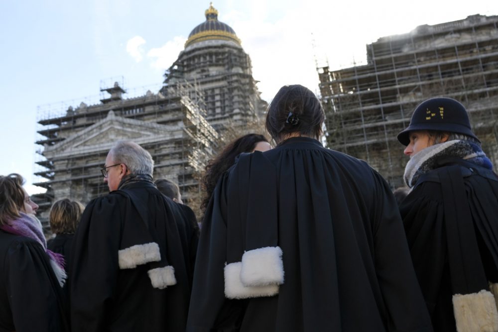 Magistrate demonstrieren in Brüssel