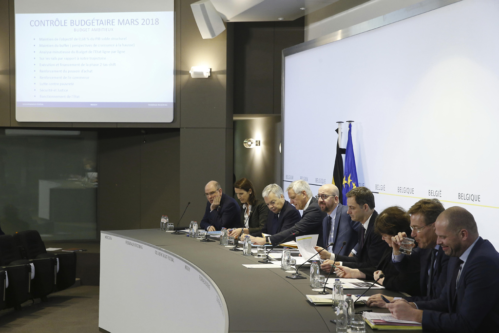 Föderalregierung stellt die Ergebnisse ihrer Haushaltsberatungen vor (24.3.2018 in Brüssel)