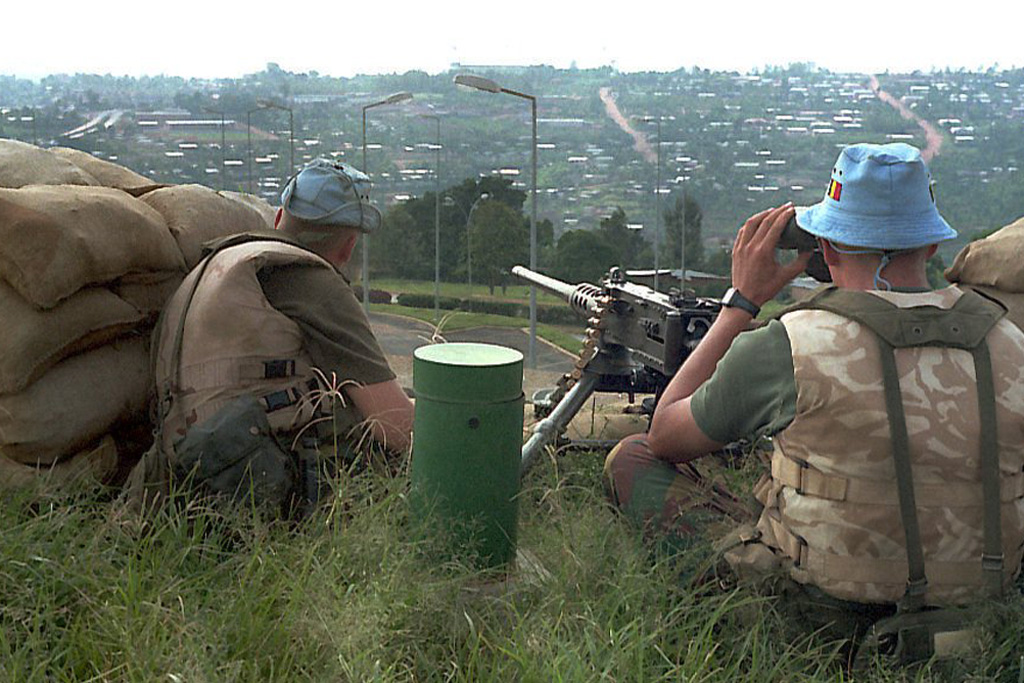 Belgische Blauhelme in Ruanda (Archivbild aus dem Jahr 1994)