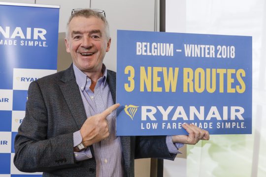Ryanait weitet Angebot in Belgien aus