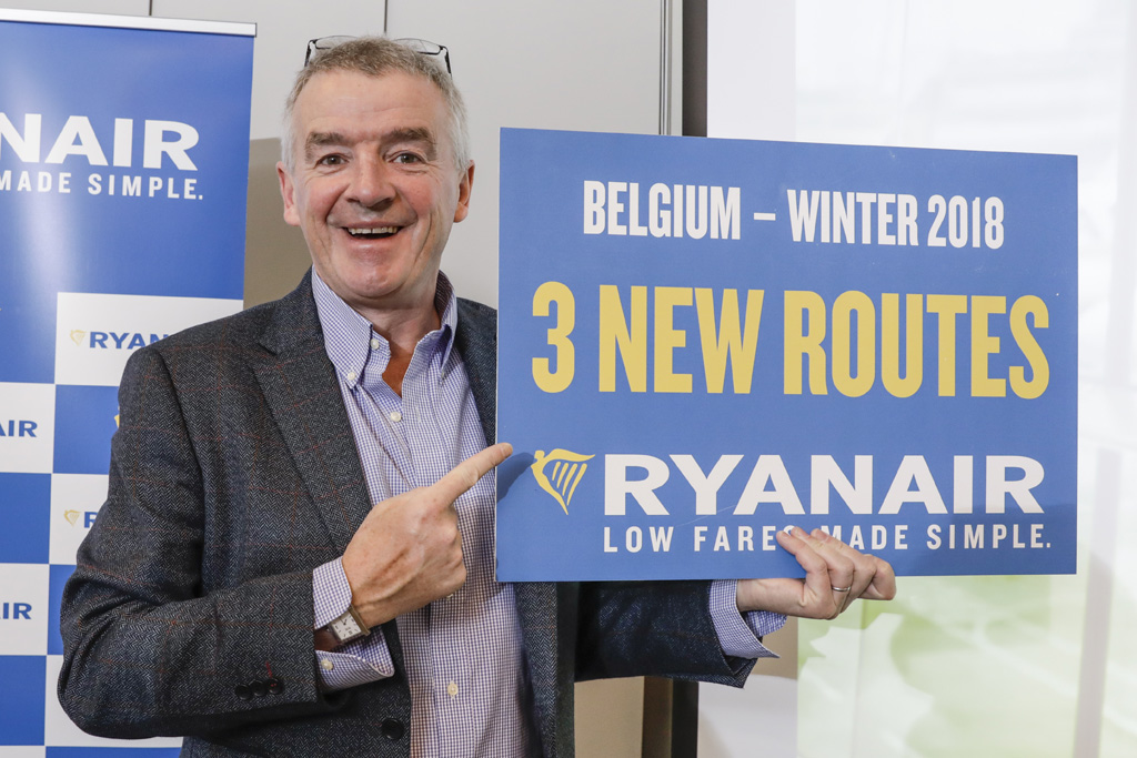 Ryanait weitet Angebot in Belgien aus