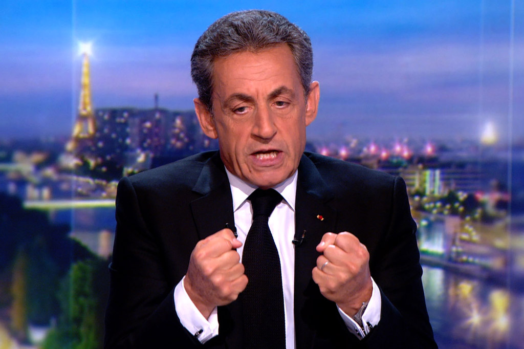 Der frühere französische Präsident Nicolas Sarkozy auf TF1