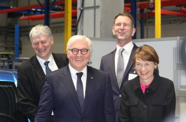 Deutscher Bundespräsident Frank-Walter Steinmeier in Aachen: Besuch des RWTH Campus (Bild: Michaela Brück/BRF)