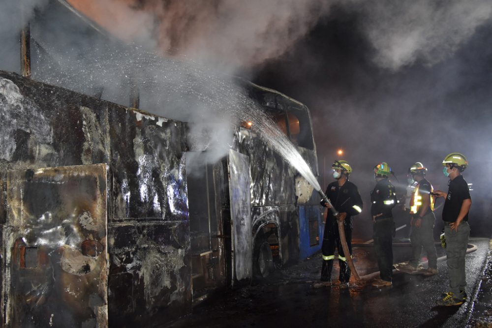 Viele Tote beim Brand eines Busses in Thailand