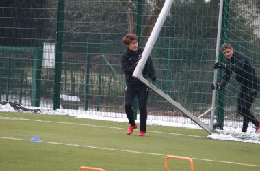 Yuta Toyokawa beim Training der AS Eupen (20.3.) - Bild: Christophe Ramjoie/BRF