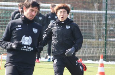 Yuta Toyokawa beim Training der AS Eupen (20.3.) - Bild: Christophe Ramjoie/BRF