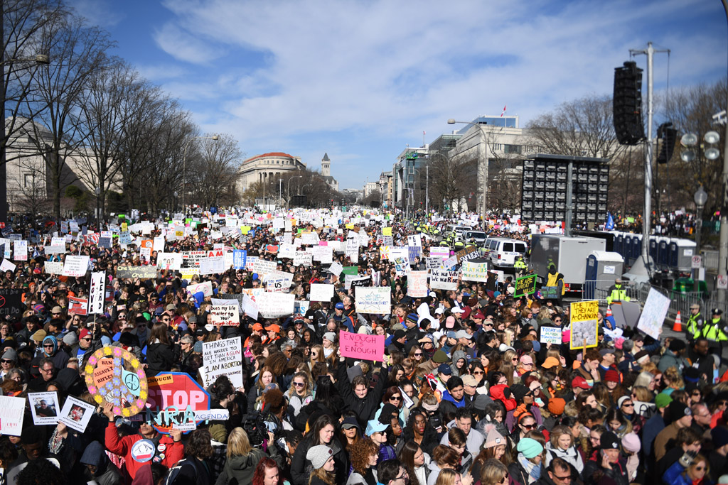 Protest in Washington für schärfere Waffengesetze (Bild: Jim Watson/AFP)
