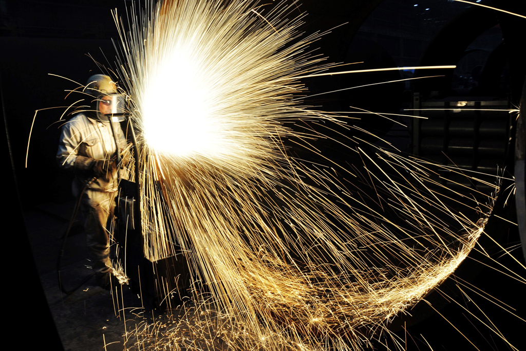 Stahlarbeiter (Illustrationsbild: AFP)
