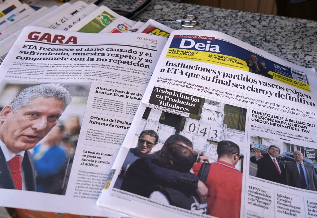 ETA bittet Opferin zwei Zeitungen um Entschuldigung