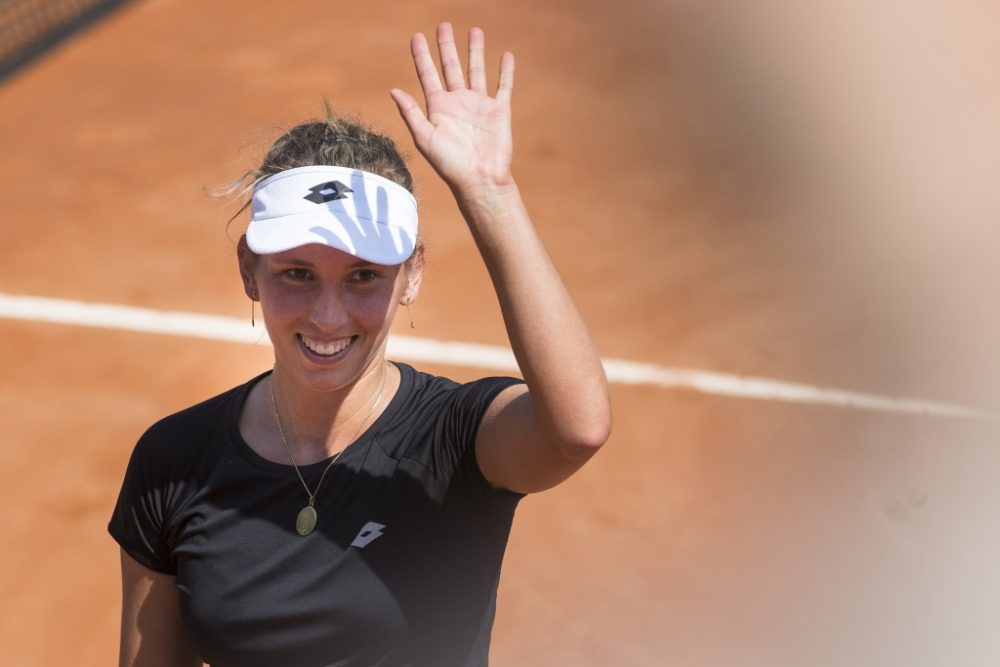 Fed Cup: Elise Mertens bringt Belgien 1:0 gegen Italien in Führung (21.4.2018)