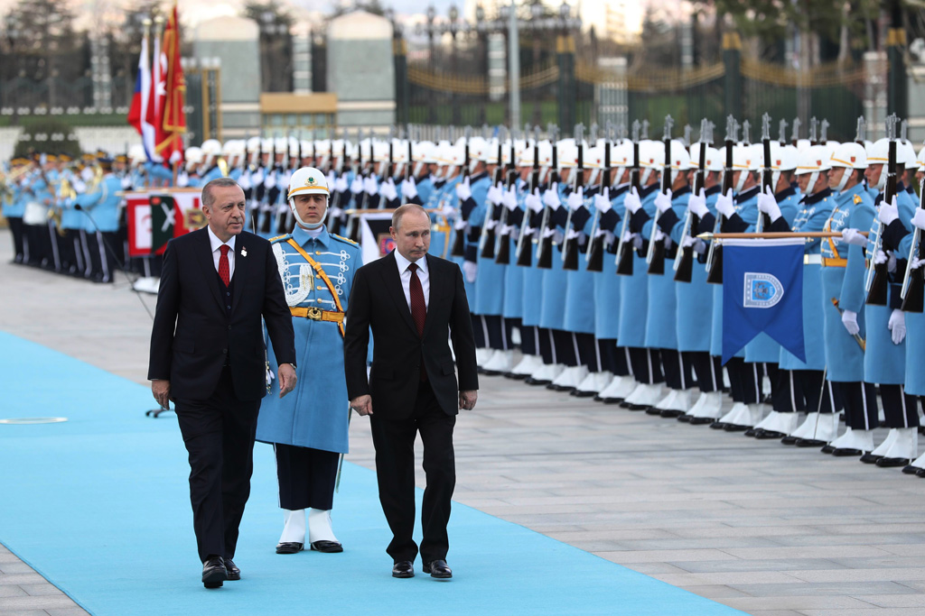 Recep Tayyip Erdogan und Wladimir Putin in Ankara