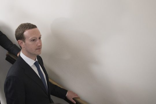 Mark Zuckerberg auf dem Weg zum US-Kongress