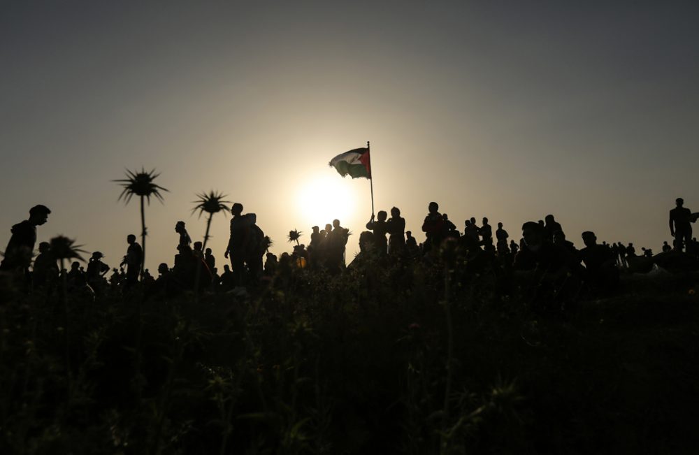 Palästinenser an der Grenze zum Gazastreifen (6.4.2018)