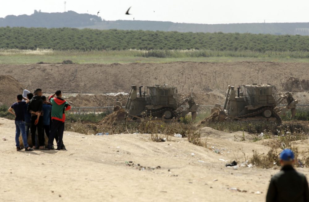 Israelisches Militär an der Grenze zum Gazastreifen