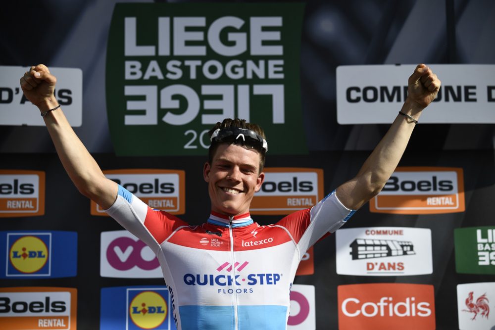 Bob Jungels gewinnt Lüttich-Bastogne-Lüttich (Bild: Eric Lalmand/Belga)