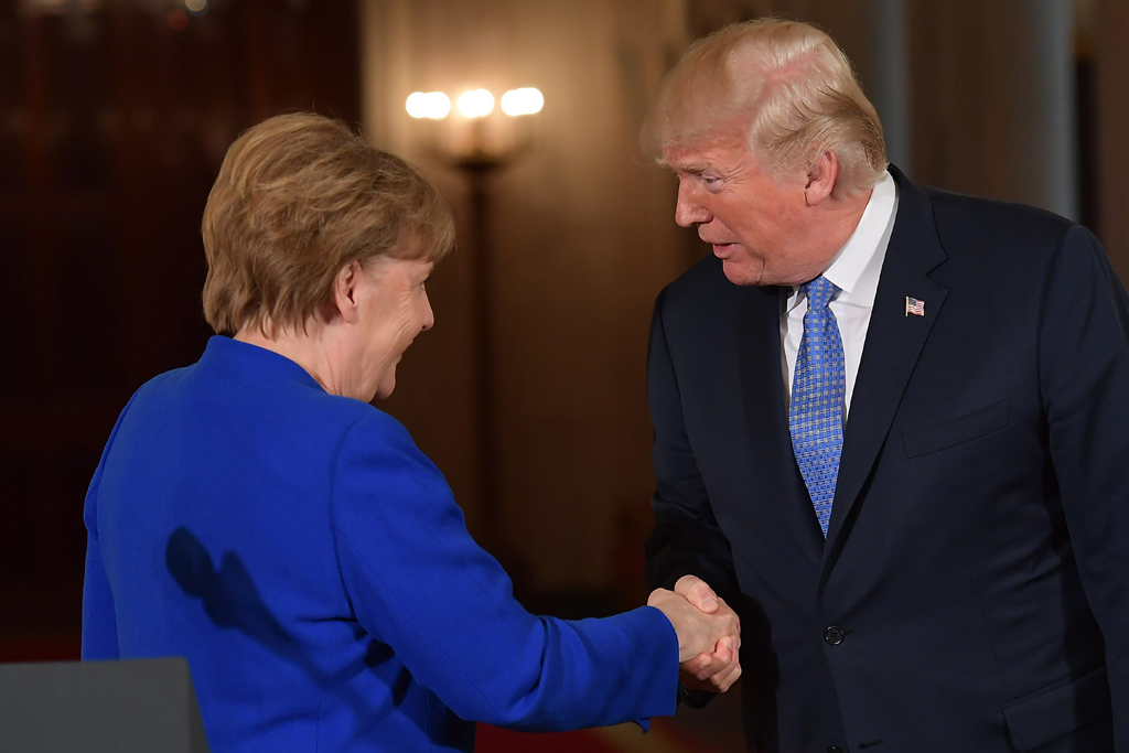 Bundeskanzlerin Angela Merkel und US-Präsident Donald Trump (Bild: Mandel Ngan/AFP)