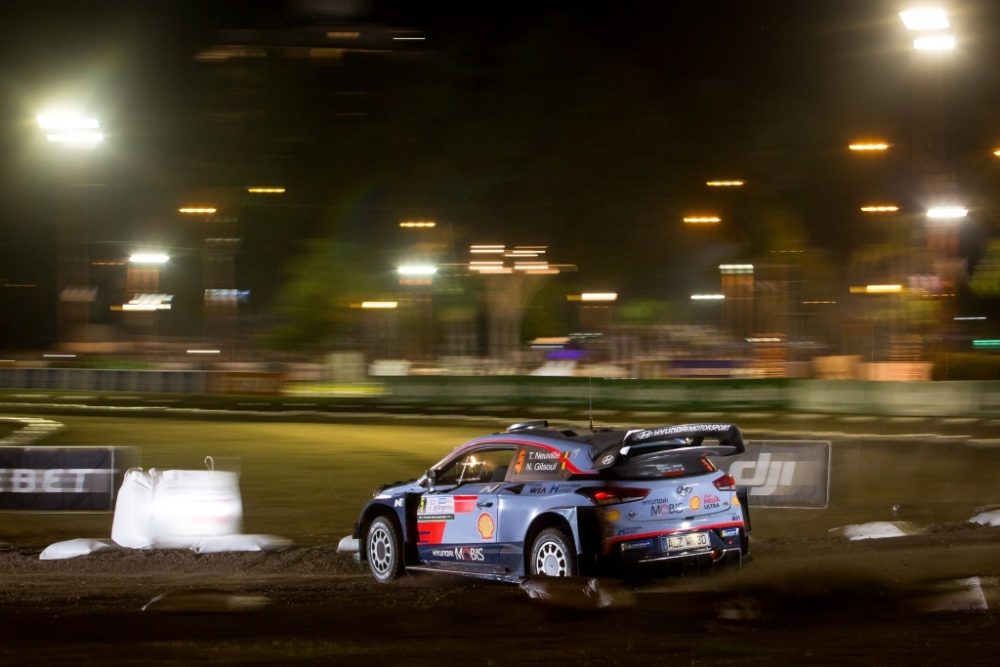 Thierry Neuville und Nicolas Gilsoul im Hyundai i20 Coupé WRC beim Auftakt der Rallye Argentinien (Bild: Fabien Dufour/Hyundai Motorsport)