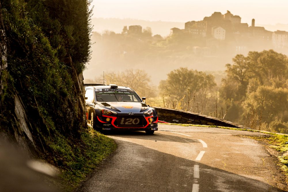 Thierry Neuville/Nicolas Gilsoul beim Shakedown der Rallye Korsika