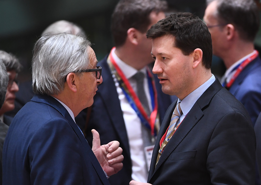 Jean-Claude Juncker und Martin Selmayr (Bild: Emmanuel Dunand/AFP)