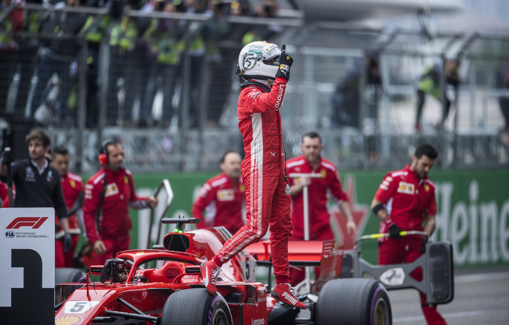 Beim Großen Preis in China startet Sebastian Vettel von der Pole Position aus