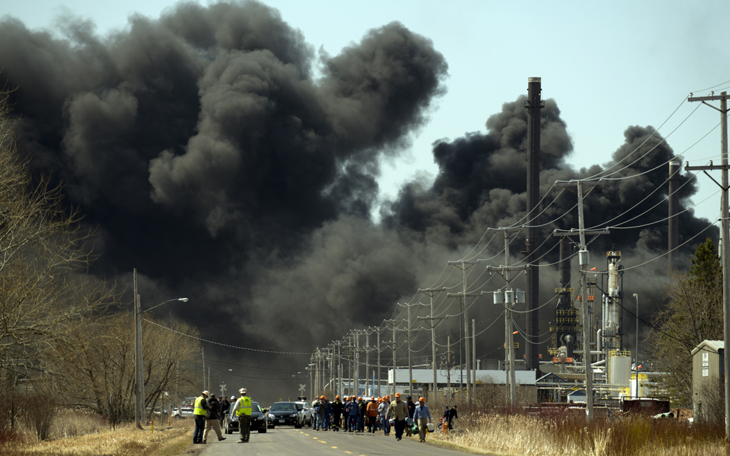 Feuer in Wisconsin