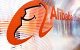 Logo des chinesischen Elektronik-Handelsriesen Alibaba am 24.5.2018 in Paris (Archivbild: Alain Jocard/AFP)