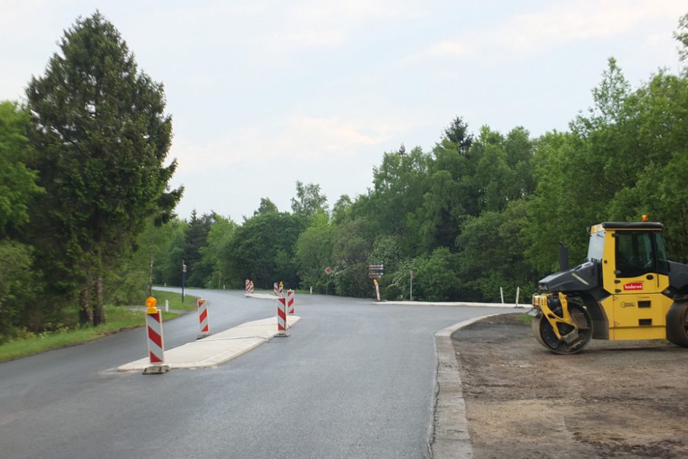 Arbeiten an der Kreuzung Belle Croix