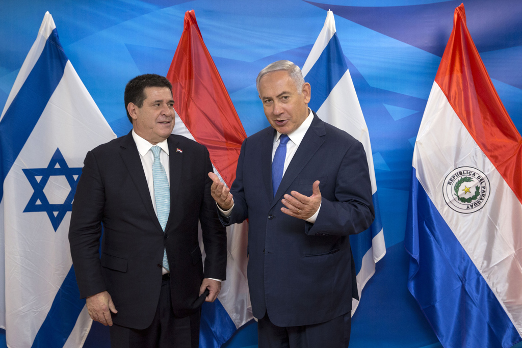 Horacio Cartes und Benjamin Netanjahu