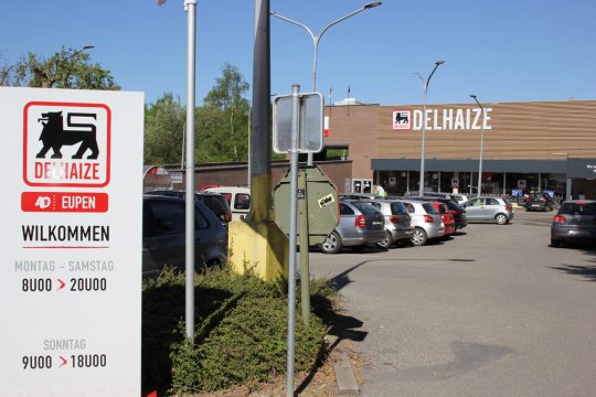 Delhaize an der Aachener Straße in Eupen