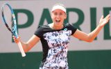 Roland Garros: Elise Mertens am 31.5.2018 nach dem Sieg über Heather Watson