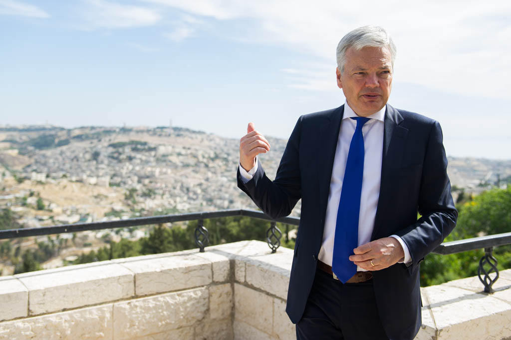 Außenminister Didier Reynders In Jerusalem (2016)