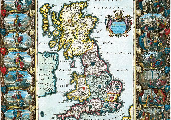 Atlas Maior von Joan Blaeu: Darstellung des Vereinigten Königreichs