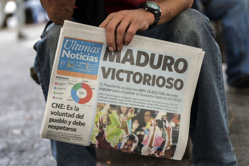 Präsident Madura hat die Wahl in Venezuela gewonnen
