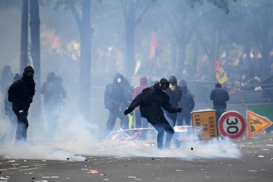 Ausschreitungen am 1. Mai in Paris