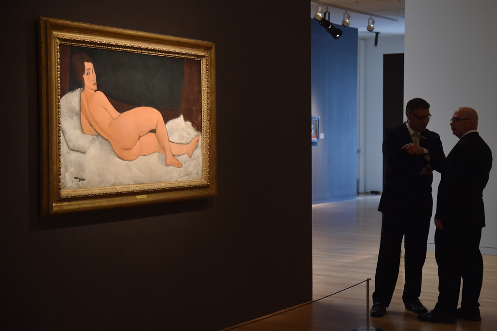 "Nu Couche (sur le cote gauche)" von Modigliani - Bild: AFP