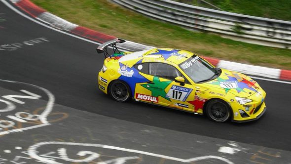 Der Toyota GT86 von Olivier Muytjens und Teamkollegen beim 24-Stunden-Rennen auf dem Nürburgring (Bild: privat)