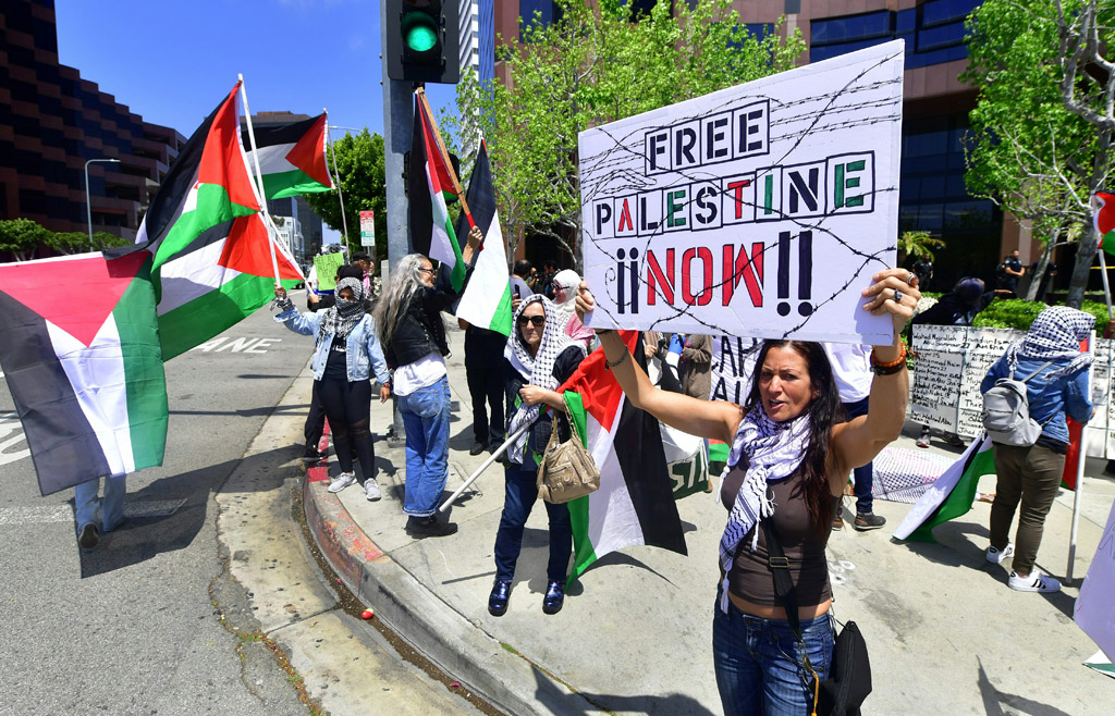 Frauen protestieren für die Befreiung Palästinas