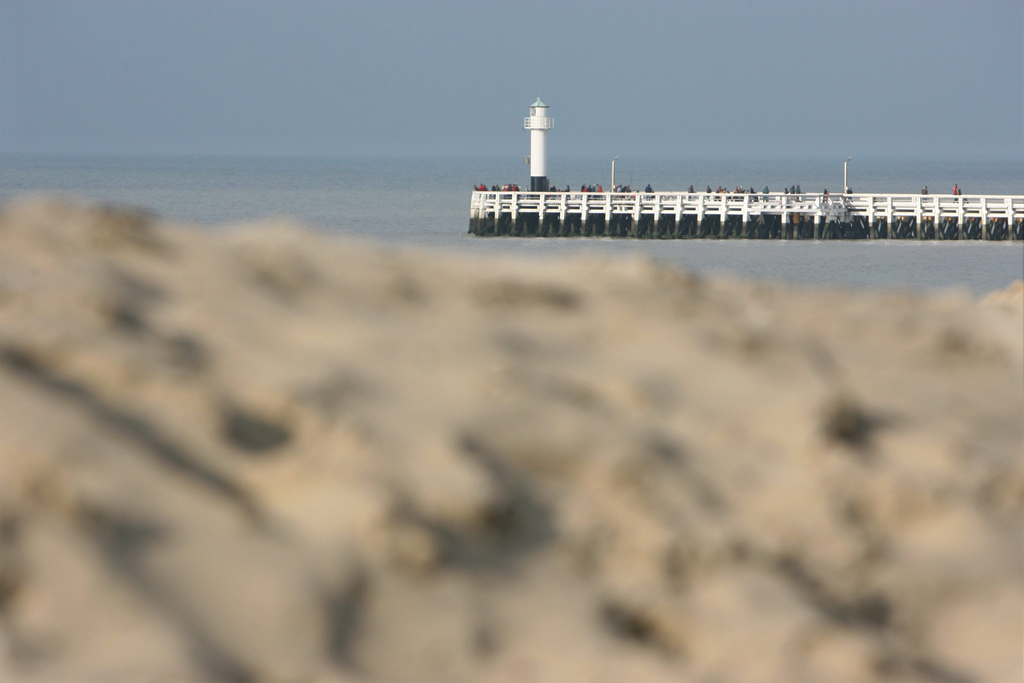 Der Strand von Nieuwpoort am 23.2.2007)
