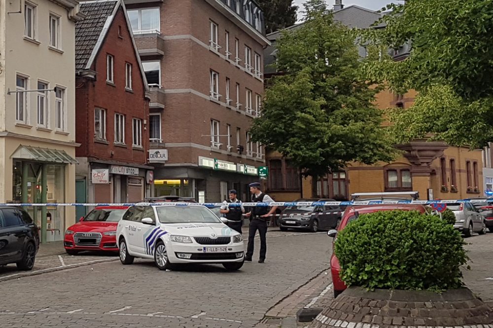 Polizeieinsatz in der Eupener Gospertstraße am 27.5.2018 (Bild: Katrin Margraff/BRF)