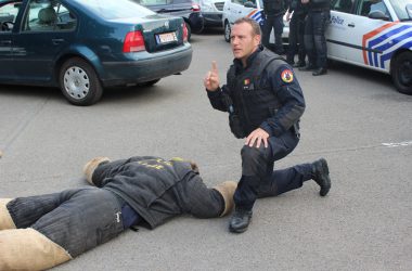 Polizisten der Großregion treffen sich in Eupen (Bild: Chantal Scheuren/BRF)