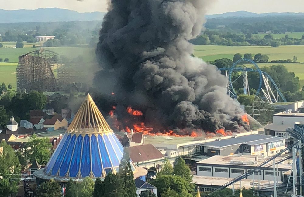 Großbrand im Europa-Park in Rust