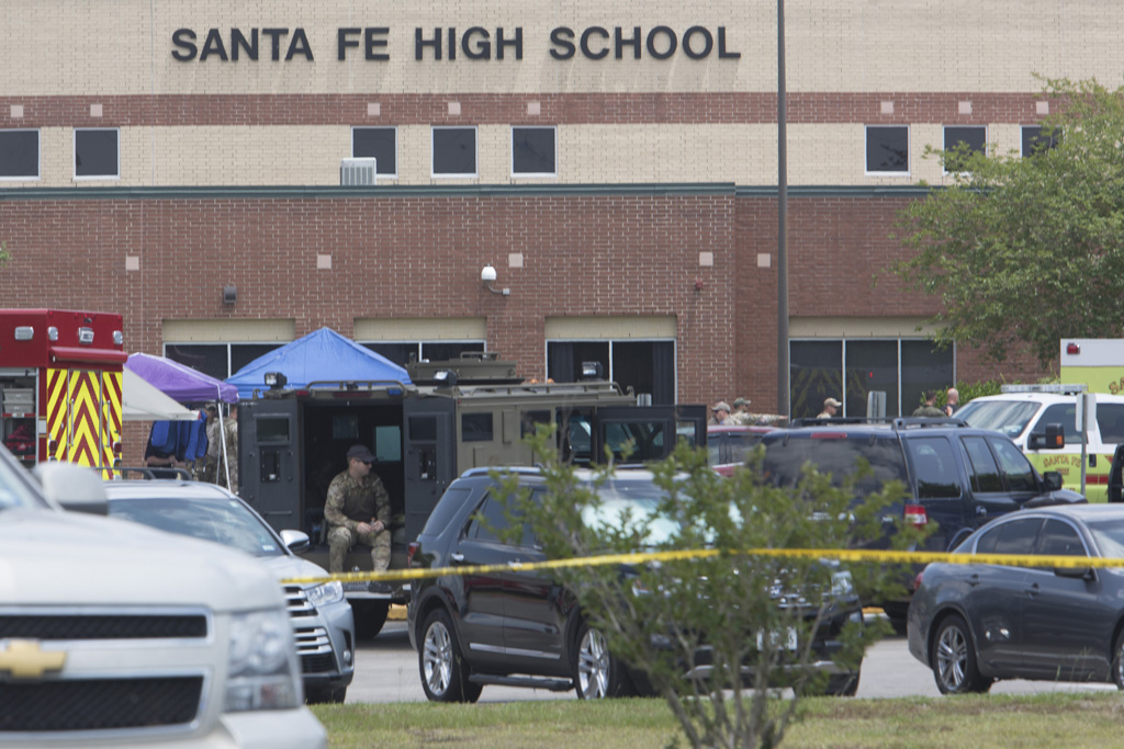 Die "Santa Fe High School" im US-Bundesstaat Texas (18.5.2018)