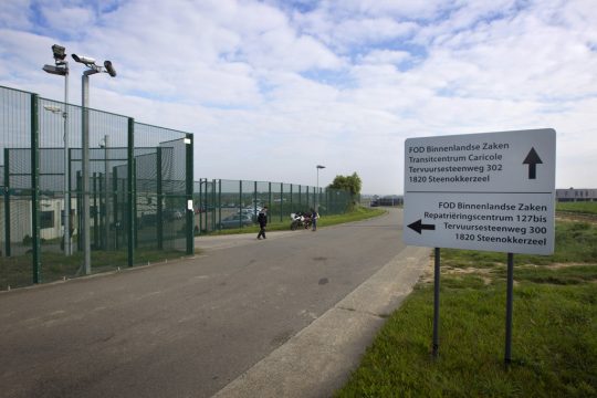 Das geschlossene Zentrum 127bis in Steenokkerzeel