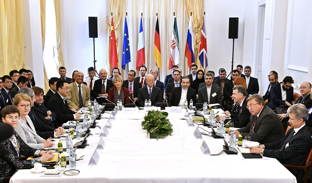 Treffen der Vertragsstaaten des Atomabkommens mit dem Iran am 25.5.2018 in Wien