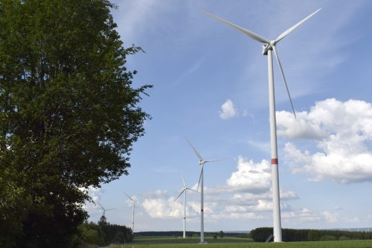 Windrad am Windpark Emmels (Bild: Stephan Pesch/BRF)