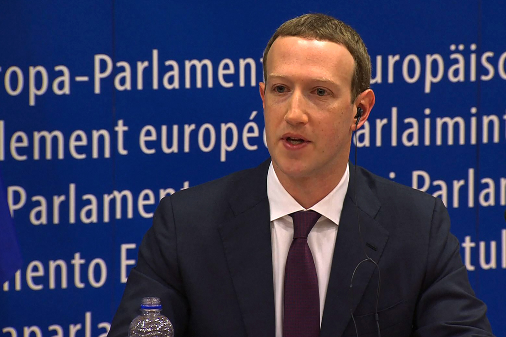 Mark Zuckerberg stellt sich den Fragen der EU-Parlamentarier (22. Mai 2018)