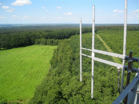Ausblick von der BRF-Antenne auf Petergensfeld